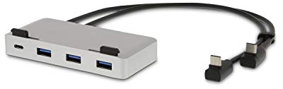 LMP USB-C Attach Dock ProStand 4K, USB-C, 3X USB 3.0, HDMI, Mini-DP, Gigabit, 2X USB-C, Silber