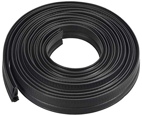 sourcing map Trimm Dichtung mit oberer Glühlampe, EPDM Gummidichtung Kantenschutz Blech, passt für 1-3 mm Kanten 3 Meter / 9.84 ft, 0.87 Zoll Höhe