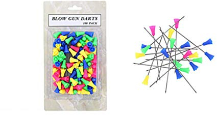 Eva Shop® Premium zerlegbares Präzisions Sport Blasrohr Blowgun Nadelpfeile Stahl Pfeile Darts Ersatzpfeile Blasrohrpfeile (36 Premium Nadelpfeile)