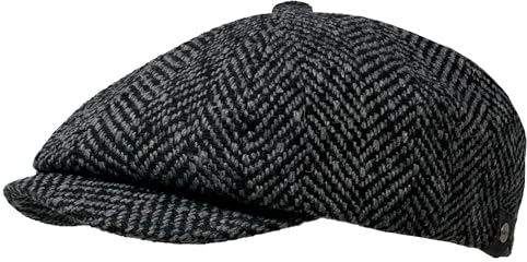 WEROR Herren Schiebermütze Schirmmütze Flatcap Mütze Cap WEROR-280.1 (58-59, Anthrazit)