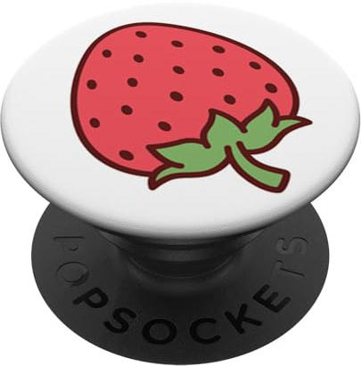 Pop Sockets Grip Stand Strawberry Red PopSockets PopGrip: Swappable Grip for Phones & Tablets PopSockets Adhesive PopGrip