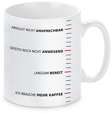 Tasse mit Motiv - Ich brauche mehr Kaffee!