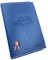 Ugozen Pochette Carte Grise, Accessoire Porte Papier Voiture + Etui de Protection Trensparent (inclu) Fabrication FRANÇAISE - Bleu