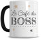 Céramique Mug Personnalisé blanc avec texte personnalisable 'ORIGINAL STAR MUG' Anse et Intérieur noir - Cadeau Original pour Homme Femme Anniversaire Bureau Collègue Noël - 330ML