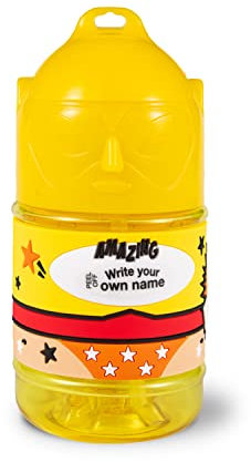 Personalised Super Drinks Bottle (Blank Female Yellow)