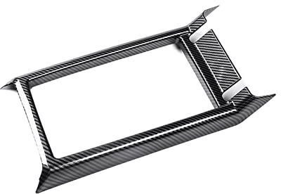 JORAsa Passend für Audi A4 B9 2017-21 A5 Kohlefaser Auto-Innenausstattung Mittelarmlehne Box Rahmenabdeckung Trim Styling Auto Trim Zubehör Guard Sticker Kits