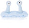 Molain Gesicht Waschen Stirnband Palm Und Schnecke Spa Haarbänder Make Up Stirnbänder Frauen Cartoon Niedlich Korallen Fleece Elastisches Kreative Haarschmuck Zum Dusche Sport Schönheit (Hellblau)