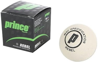 Prince Bolas Squash Rebel Blanca x12