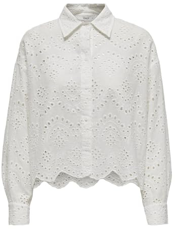 ONLY Damen Onlvalais L/S Shirt WVN Noos 15269568,Cloud Dancer,XS