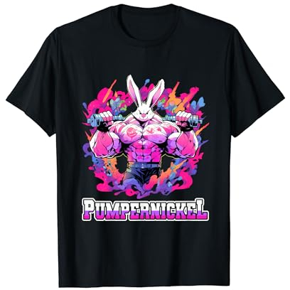 Pumpernickel Bodybuilding Kraftsport lustiges Fitness T-Shirt