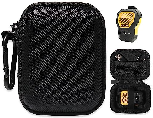 alltravel Ultra Slim Case for DEWALT Wearable Bluetooth Speaker, Magnetic Clip-On Wireless Jobsite Pro Water-Resistant Portable Speaker