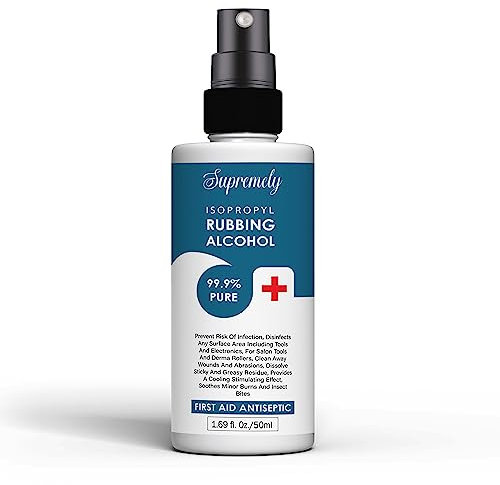 Supremely Multipurpose Rubbing Alcohol 99.9%: Disinfectant, Cleaner, and First Aid Essential Pharma Grade