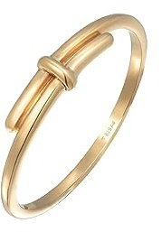 Elli Ring Damen Wickel Design Gedreht Basic in 925 Sterling Silber