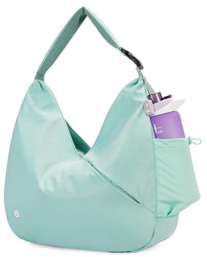 Ceneda Sporttasche für Damen Sport-Reisetasche mit verstecktem Yogamatten-Halter und Schuhfach Workout-Tanz-Tragetasche mit Nassfach Übernachtungs-Wochenendtasche für Reisen Yoga (Minzgrün)