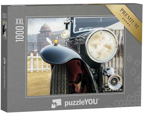 Puzzle 1000 Teile XXL „Frontansicht Einer Oldtimer-Limousine“ – aus der Puzzle-Kollektion Oldtimer