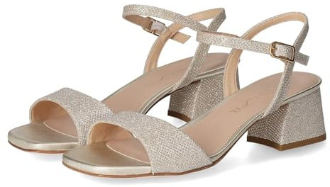 Unisa Damen Sandaletten Kirk_24 Gold Synthetik 37
