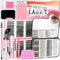 QUKLOGEN DIY Wimpern Extensions Kit 782Pcs D Curl Individuelle Wimpern,mit Untere Wimpern,Wimpernkleber und Sealer,Kleber Entferner,Pinzette Wimpernbürste Mini Applikator