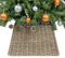 CubesLand Collier de sapin de Noël, jupe de sapin de Noël de 60,8 cm, 4 pièces en jonc de mer fabriqué à la main, décoration rustique chaude pour sapin de Noël – Naturel – Convient aux supports de