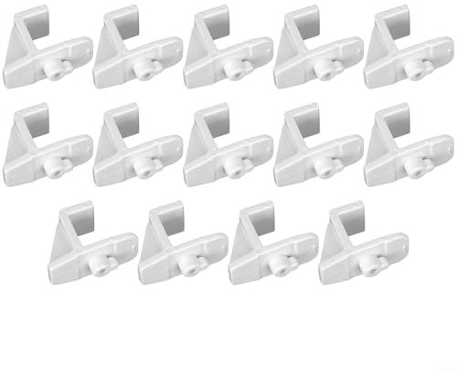 14 Pieces Plastic Freezer Shelf Clip, Heavy Duty Freezer Cooler Shelf Support, Replacement Shelf Square Buckles Clips for Fridge