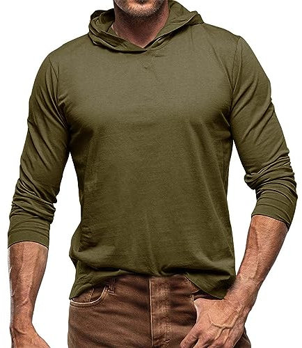 Herren Hoodie Pullover Sportshirt Herren Langarm Laufshirt Fitnessshirt Atmungsaktiv T Shirts für Running Gym Jogging