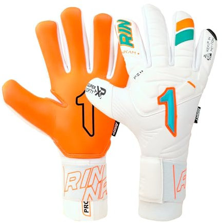 RINAT Guante de Portero Nkam Prime W/G, Adulto, Unisex, Blanco Verde, Talla 9