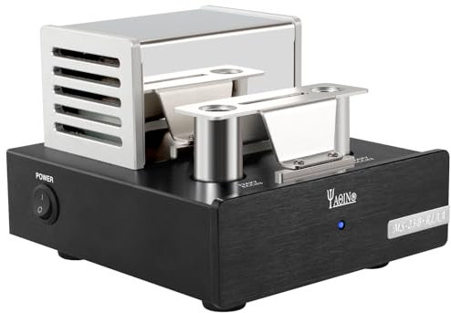 YAQIN MS-23B MM Phono - Amplificatore per giradischi con preamplificatore tubolare, compatibile con giradischi in vinile (RIAA), con componenti premium per prestazioni acustiche superiori