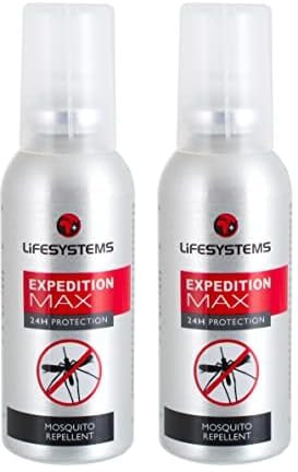 Lifesystems Insect Repellent Expedition Maximum DEET Pump Spray | Repels Mosquitoes, Biting Insects, Ticks | Up to 8hrs Protection, Ideal for Any Destination Including Jungle Tropics (Pack of 2)