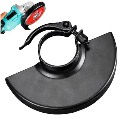 Black Metal Wheel Guard,Angle Grinder Guard,Grinder Wheel Gua-rd for 125 Angle Grin-der,Inner Hole 42mm,Cutting Machine Base Wheel Safety Guard,Attachments,Angle Grin-der Protective Cover