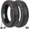 VOLOHAS 10 Zoll Offroad Reifen 10x2,30-6,5 Tubeless Reifen für NIU KQi2/KQi2 Pro Elektroroller Vorne/Hinten Verschleißfester Vakuumreifen Ersatzräder Selbst Reparierbar Pannensicher (2 Stück)