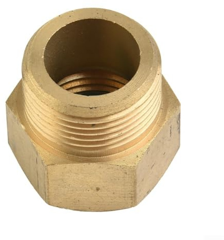 Yuanpgky Hochdruckreiniger Adapter M22 Stecker auf G 1/2 Zoll Innengewinde Messing Anschluss 400 bar Max Druck für Reinigungslanze