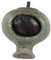 MAGICLULU Olla de Barro cilíndrica de Agua decoración Interior Tanque Cuenca Jarra de cerámica para pecera botijo de Barro cerámico Jarra de circulante Tarro Fuente Olive Green