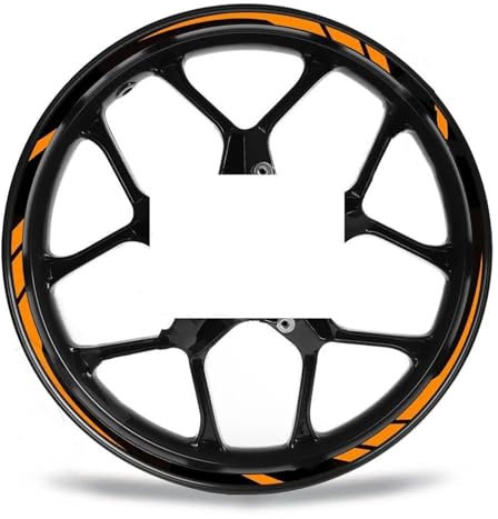 Kit Adesivi Adesivo per Ruota Moto Riflettente per D&ucati per Hypermotard 950 per Diavel 1260 V4 per Multistrada 1200s(Style 2)