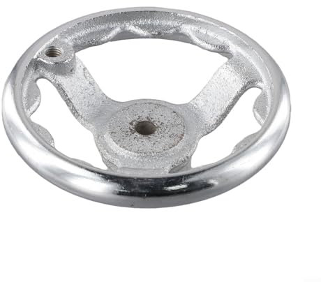 Springwillfly Leicht zu wartendes verchromtes Stahl-Handrad mit drei Speichen für den Einsatz (12,7 cm)