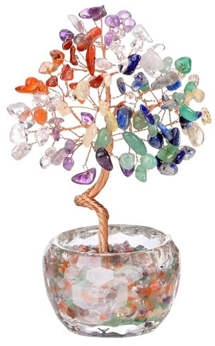 Ornement d'arbre en,Arbre de l'Abondance Énergétique pour Décor de Bureau | Décoration Spirituelle pour Famille Amie Collègue