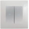 Interrupteur Volet Roulant Silver Delta Viva + Plaque Gris