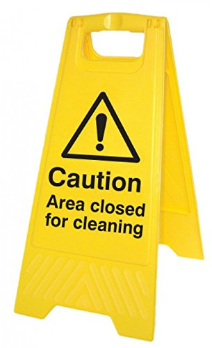 Caledonia Schilder 58546 Freistehende Boden Schild,Caution Bereich geschlossen für Reinigung