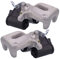BESTPRICE 2x Bremssattel hinten links und rechts Bremszange ohne Halter Faustsattel, Kompatibel mit VW PASSAT B6 (3C2), PASSAT B6 Variant (3C5), PASSAT CC B6 (357)