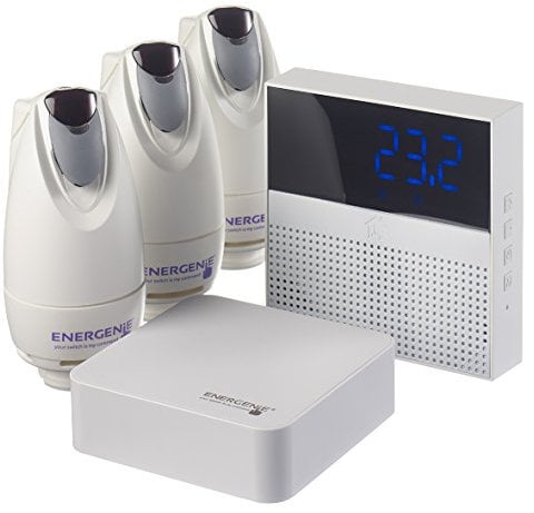 MiHome MIHO100 Smart Thermostat/Gateway and 3 Radiator Valves, White
