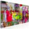 murando - Wandbilder XXL Abstrakt 150x50 cm 1 tlg - Wand Deko Vlies Leinwand Bilder Groß Wanddeko Wohnzimmer Schlafzimmer Kunstdrucke Panoramabild - bunt wie gemalt a-A-0217-b-b