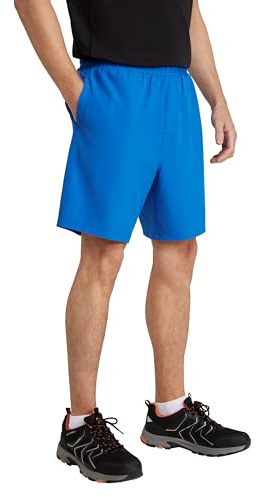 Mountain Warehouse Hurdle Mens Running Shorts - Lightweight, Quick Wick, Elastic Waistband Pants, Mesh Pockets - for Spring Summer, Cycling, Hiking, Gym Cobalt XL