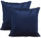 Encasa Homes Juego de 2 Fundas de cojín DE Terciopelo de (45 x 45 cm) - Azul Marino - Tinte de Color Plano Constante, Suaves y aterciopelados, Lavables, Funda de Almohada Grande Decorativa