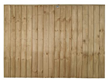 Forest Garden 6ft x 4ft (1.83m x 1.23m) Pressure Treated Closeboard Board Fence Panel - Pack of 20