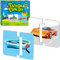 48 Vehicle Matching Puzzles Age 3+ with Error-Correction Mechanism Pre-Primer in 2 Pieces, Perfect for Preschool Learning (24 Blocks Double Sided)