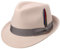 Stetson Elkader Trilby Filzhut Damen/Herren - Hut aus Wollfilz (Asahi Guard) - Wollfilzhut wasserabweisend - Fedora schmutzabweisend - Trilbyhut Sommer/Winter Hellbeige XL (60-61 cm)