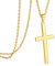 PROSILVER Cross Necklace, Gold Plated Sterling Silver Cross Pendant with Adjustable Chain Hypoallergenic -with Gift Box