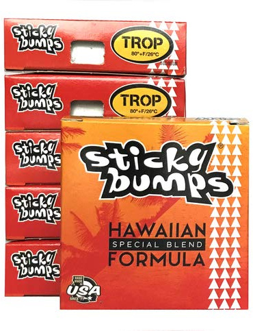 Sticky Bumps 12 Original Hawaiian Tropical Wax Surfboard Wax 12 Bars in Boxes