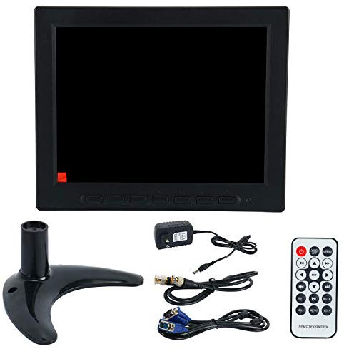 8 pouces Portable LCD Moniteur de sécurité 1024x768 Résolution Affichage HD Couleur Écran Vidéo Soutien USB AV BNC HDMI Entrée VGA BNC pour PC CCTV