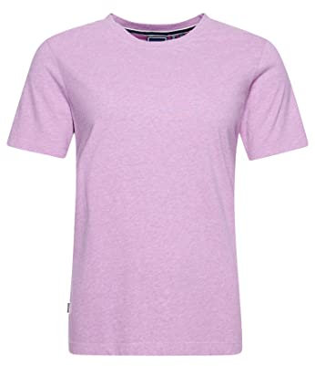 Superdry Damen Vintage Logo EMB Tee T-Shirt, Lavender Marl, S