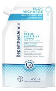 Bepanthen Derma Nährstoffcreme für Körper, 400 ml, Eco-Nachfüllung