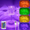 LED Kristall Tischlampe, Moderne Acryl Rose Diamant Tischleuchte Kabellos Touch Dimmbar mit Fernbedienung 16 Farben & 4 Modi, USB Aufladbar RGB Farbwechsel Nachttischlampe für Schlafzimmer Wohnzimme